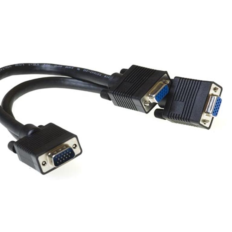 CABLE DIVISOR VGA MACHO / HEMBRA