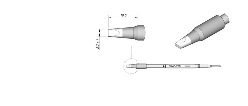 CARTUCHO PARA LAPIZ DE SOLDAR 2.7MM