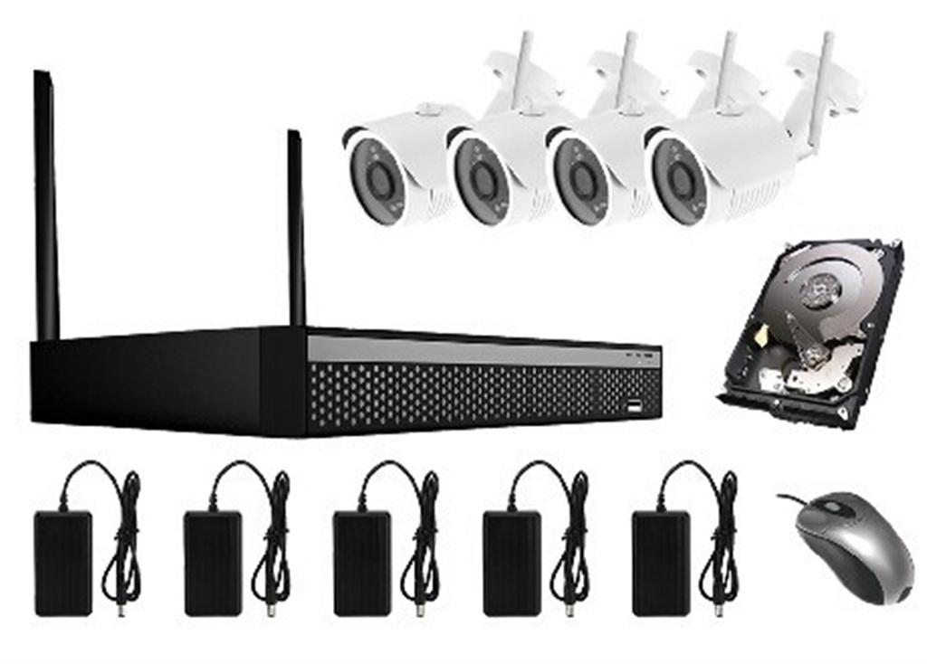 KIT CCTV WIFI DVR + 4 CÁMARAS CON DISCO DE 1TB