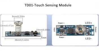 SENSOR DE TACTO ON-OFF PARA TIRAS LED 12-24VDC