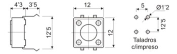 PULSADOR SMD OFF-ON